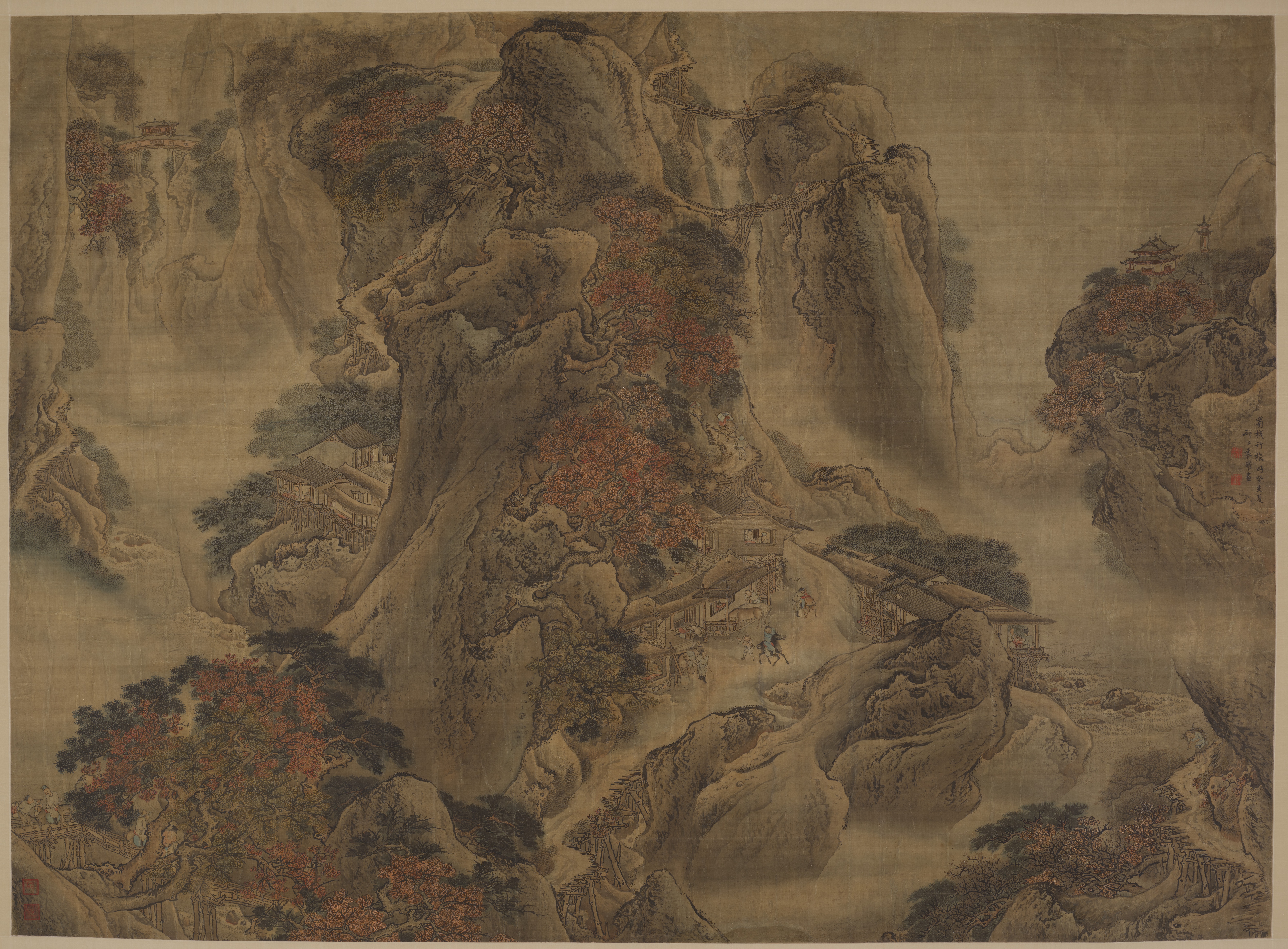 绢本设色立轴