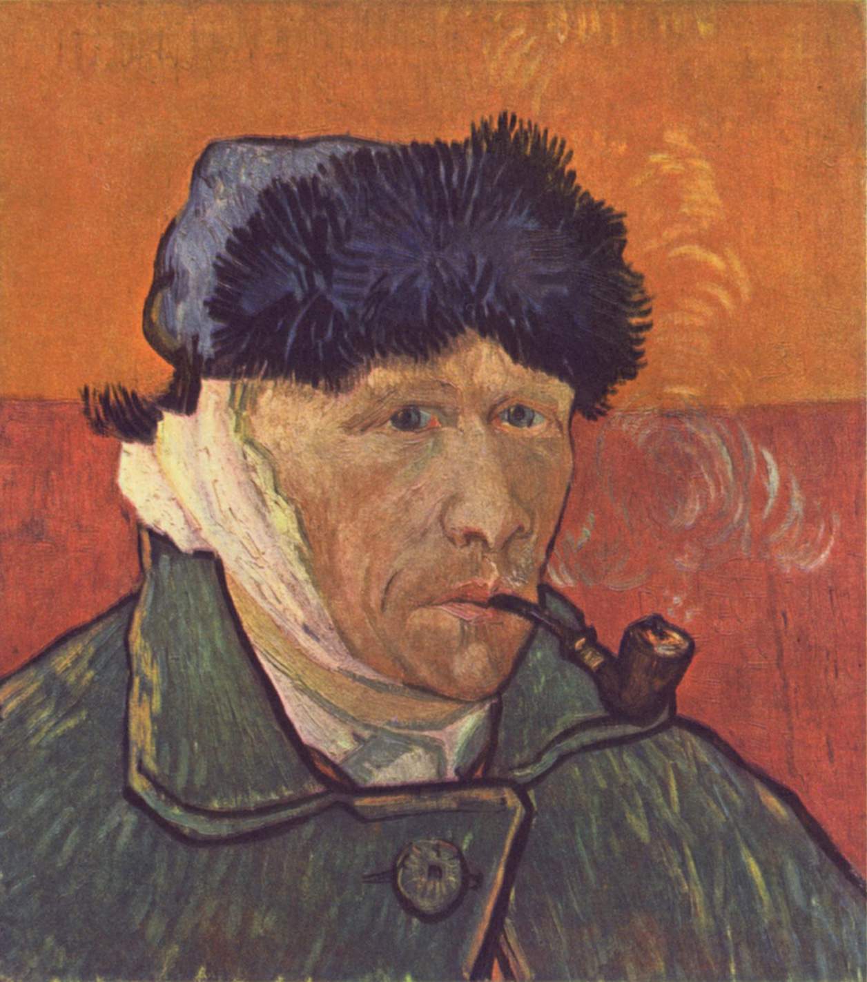 包扎着耳朵的自画像